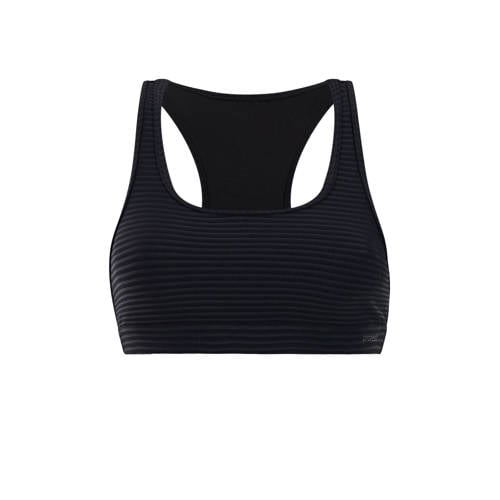 Protest voorgevormde crop bikinitop MIXEAGERT SURF zwart afbeelding