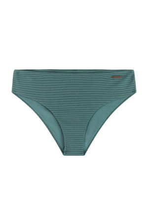 hipster bikinibroekje MIXACTIONS met ribstructuur groen
