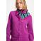 POM Amsterdam sjaal Animal petrol/paars