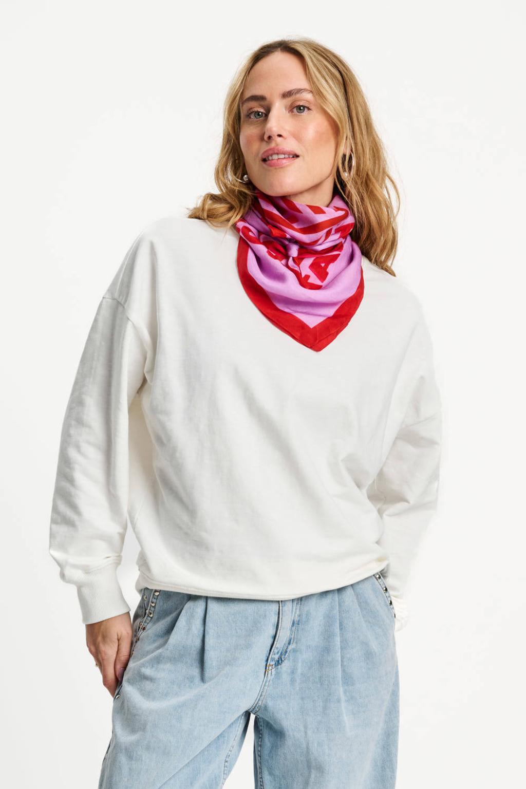 POM Amsterdam sjaaltje Sundeck roze/rood