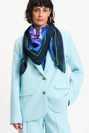 sjaal Waves blauw