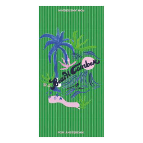 POM Amsterdam sjaal Palm Trees Stripes lichtroze afbeelding