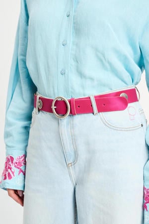 leren riem roze
