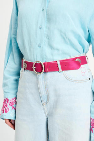 leren riem roze