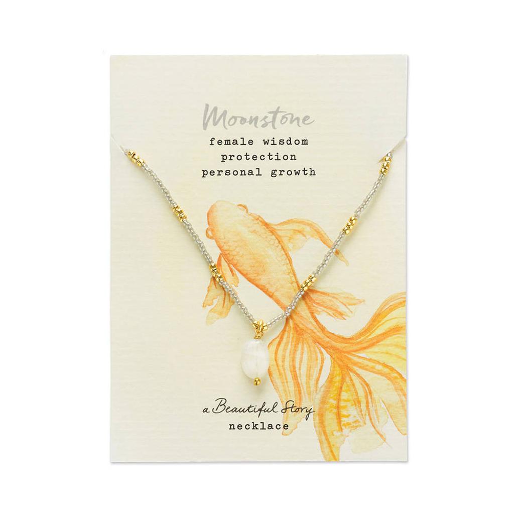 A Beautiful Story ketting Wishing Maansteen