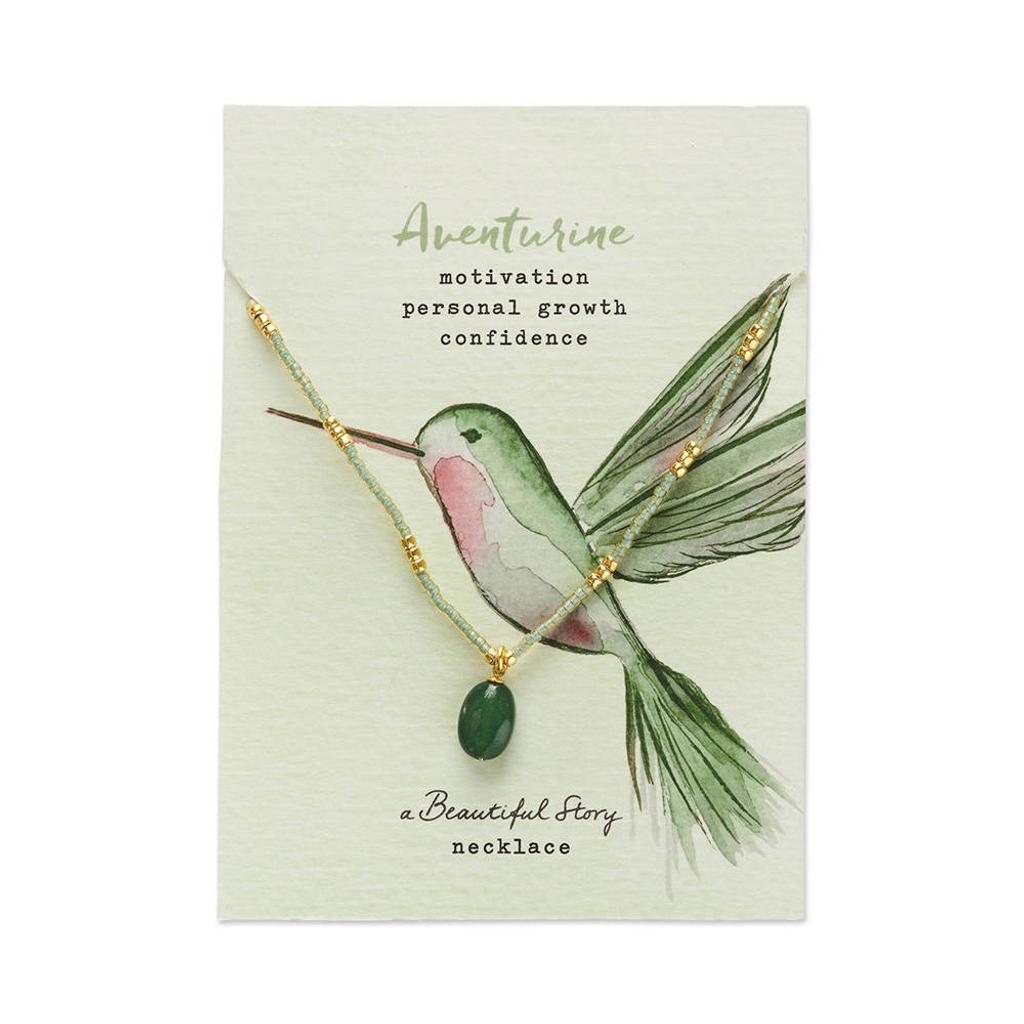 A Beautiful Story ketting Wishing Aventurijn
