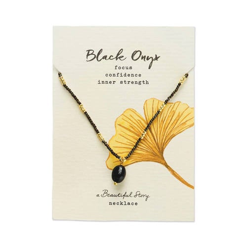 A Beautiful Story ketting Wishing Black Onyx afbeelding