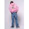 No Way Monday X Job Dutchtuber hoodie met backprint roze