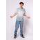 No Way Monday X Job Dutchtuber T-shirt met tie-dye print lichtblauw