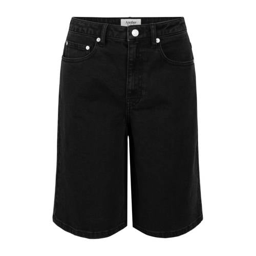 Another-Label high waist jort black denim afbeelding