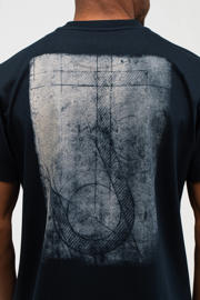 thumbnail: Butcher of Blue relaxed T-shirt met backprint donkerblauw