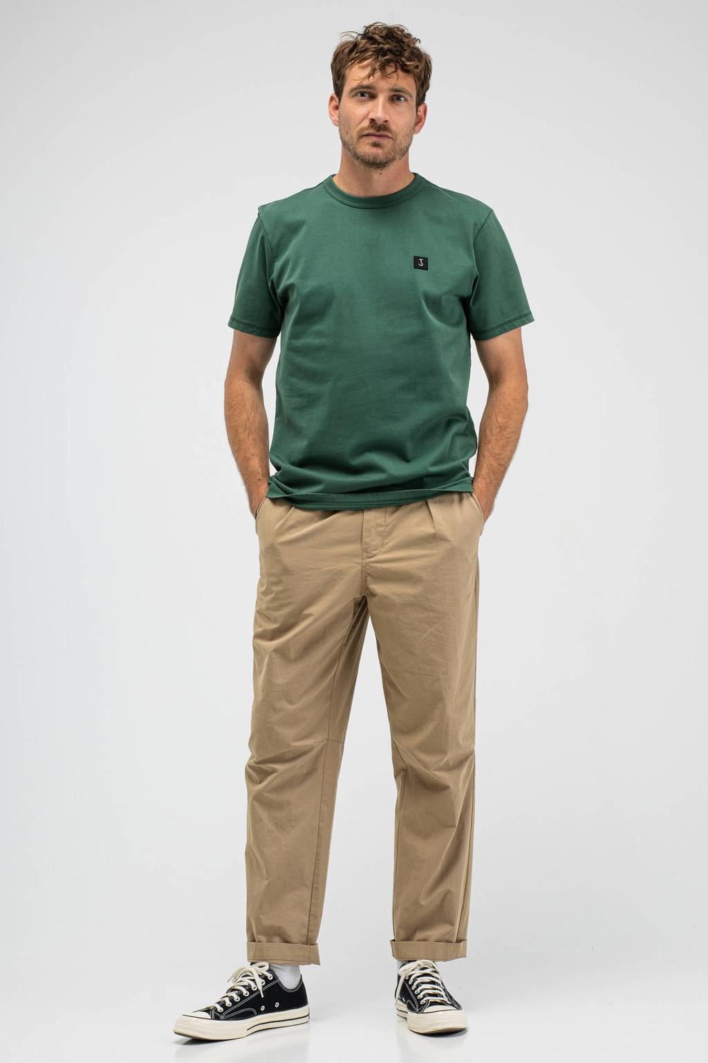 Groene heren Butcher of Blue regular T-shirt van katoen met korte mouwen en ronde hals