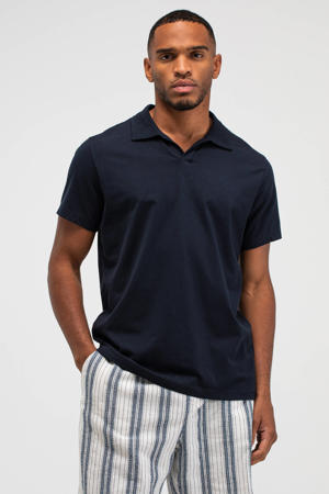 regular polo donkerblauw