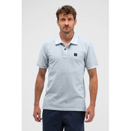 Butcher of Blue regular polo lichtblauw afbeelding