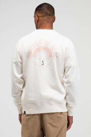 sweater met backprint wit
