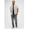 Butcher of Blue regular gestreept casual overhemd gebreid wit