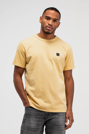 regular T-shirt geel