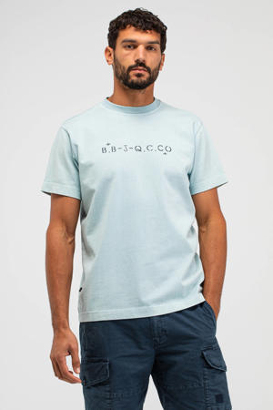 relaxed T-shirt lichtblauw