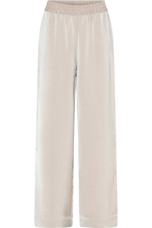 wide leg broek beige