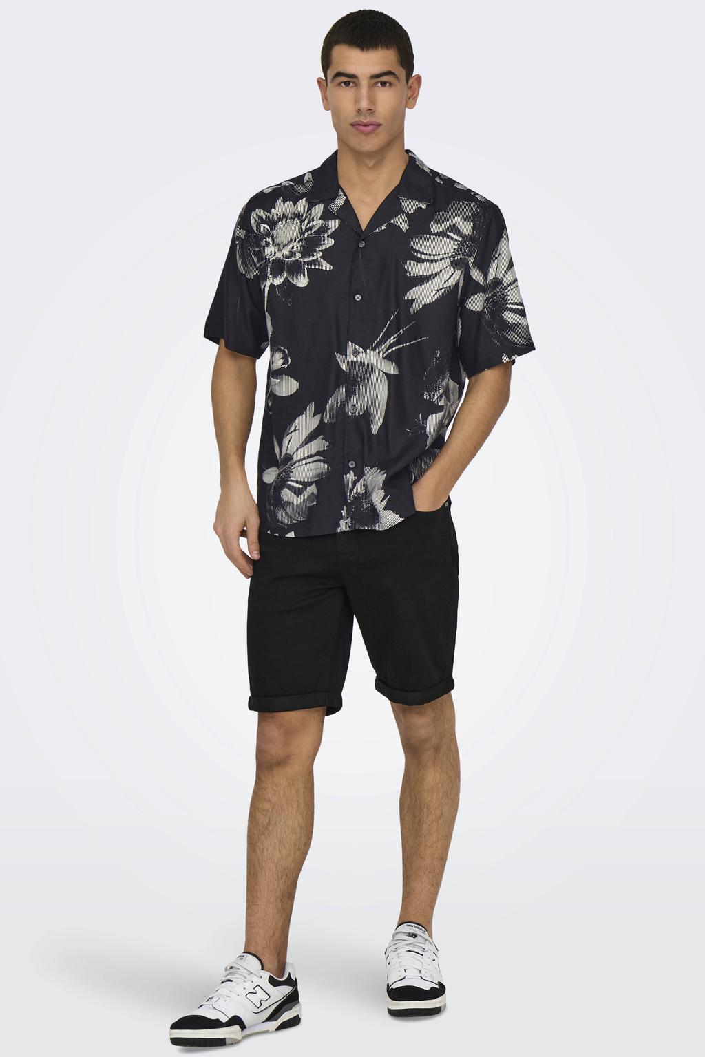 ONLY & SONS ONSPLY denim regular short black denim