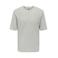 ONLY & SONS regular T-shirt met ingebreid patroon grijs