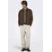 ONLY & SONS regular polo fijn gebreid groen