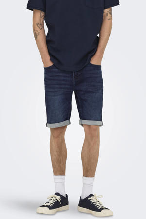 ONSPLY Regular denim short dark blue denim
