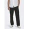 ONLY & SONS ONSSINUS loose casual broek met linnen zwart