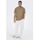 ONLY & SONS ONSSINUS loose casual broek met linnen wit