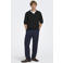 ONLY & SONS relaxed polo gebreid zwart