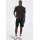 ONLY & SONS regular polo met ingebreid patroon zwart