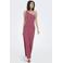 JDY maxi jurk gebreid roze