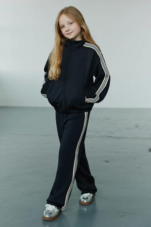 straight casual broek zwart