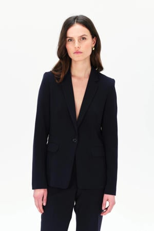 regular blazer marineblauw