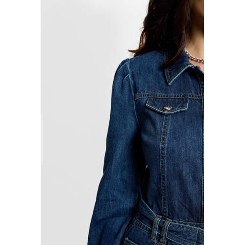 Morgan denim A-lijn jurk dark blue denim afbeelding