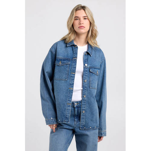 America Today denim blouse medium blue denim afbeelding