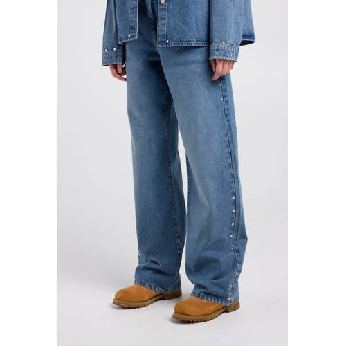 America Today straight leg jeans medium blue denim afbeelding