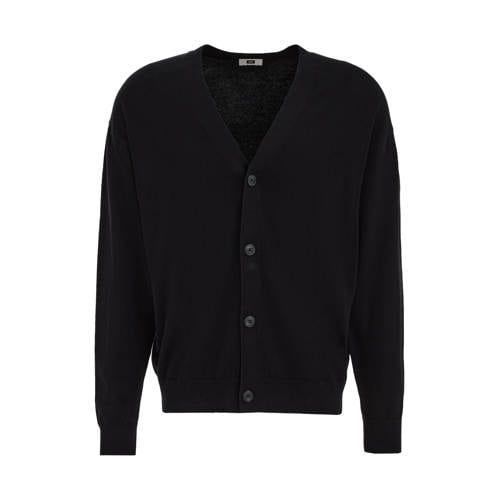 WE Fashion vest fijn gebreid zwart afbeelding
