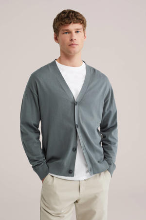 vest fijn gebreid groen