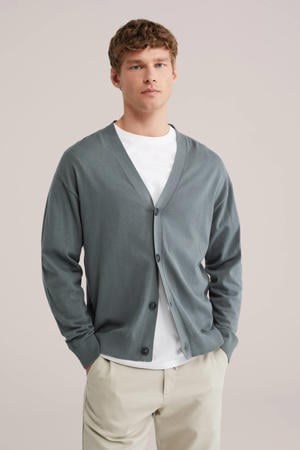 vest fijn gebreid groen