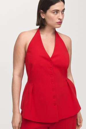 haltertop rood