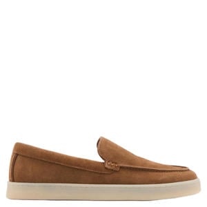suède loafers cognac
