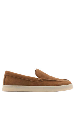 suède loafers cognac