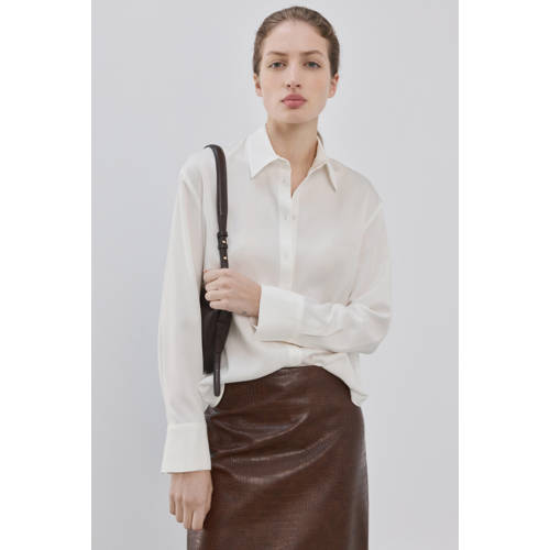 Mango blouse ecru afbeelding