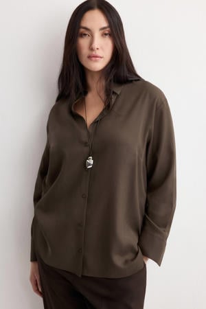 blouse donkerbruin