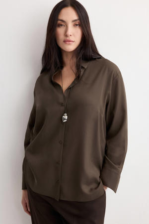 blouse donkerbruin