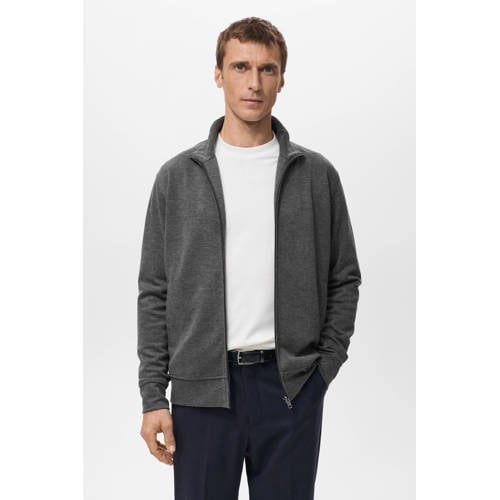 Mango Man sweatvest grijs afbeelding