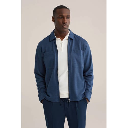 WE Fashion overshirt donkerblauw afbeelding