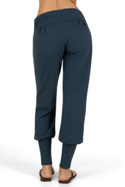 thumbnail: Petrolkleurige dames Urban Goddess sportbroek Dakini van katoen met loose fit en regular waist