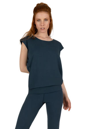 sportshirt Asana donkerblauw
